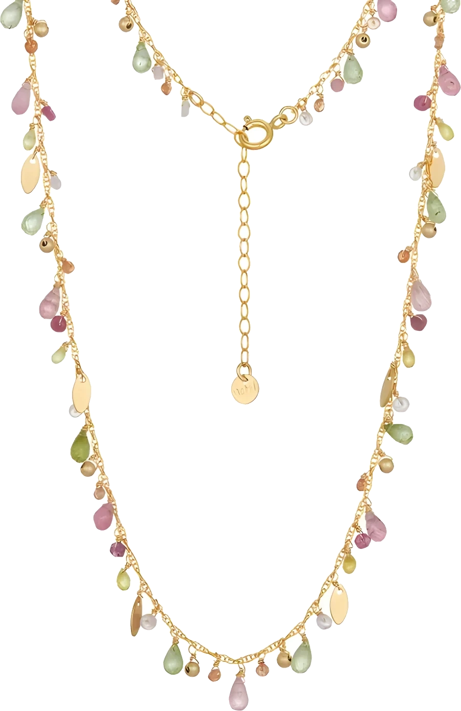 Tourmaline, 18k yellow gold necklace