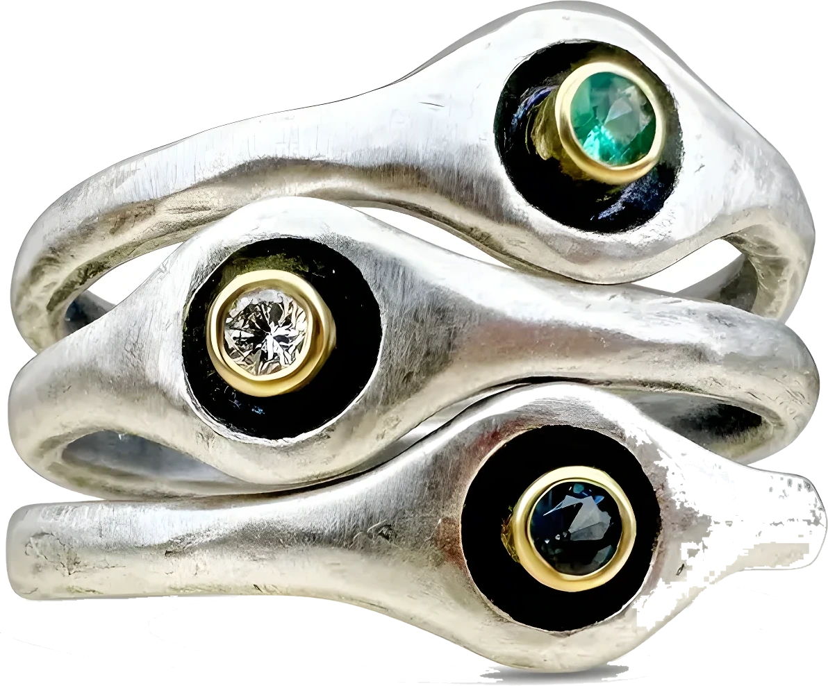 Emerald & diamond, ring